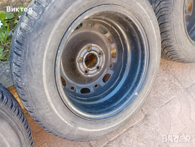 Джанти със зимни гуми 14 инча, 5x100 - VW, снимка 15 - Гуми и джанти - 54399263
