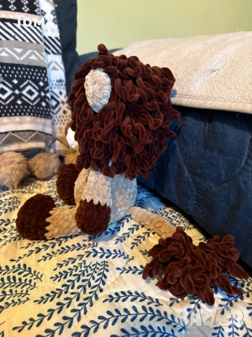 Ръчно изплетена играчка лъв , снимка 3 - Плюшени играчки - 54105876