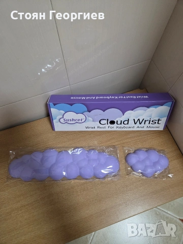 Комплект подложки за китки Sushret Cloud Wrist Rest за клавиатура и мишка., снимка 2 - Клавиатури и мишки - 54570913