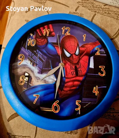 Детски стенен часовник Spiderman 