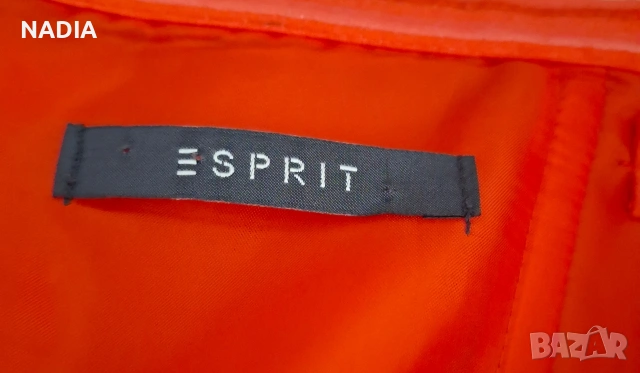 Рокля на esprit оранжева, снимка 4 - Рокли - 55057516