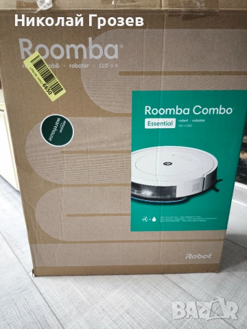 ПРАХОСМУКАЧКА-РОБОТ IROBOT Combo Essential (Y011240) White, снимка 8 - Прахосмукачки - 55124762