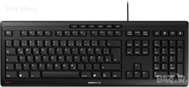 Нова CHERRY Stream клавиатура, кабелна клавиатура, (QWERTZ) 