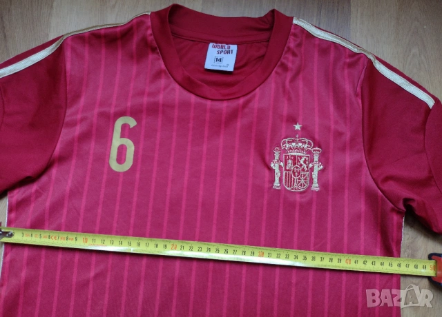 #6 Iniesta Spain - юношеска футболна тениска на Испания, снимка 9 - Футбол - 54901334