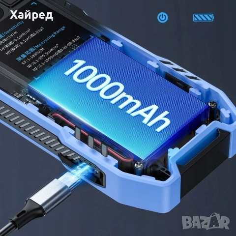 FNIRSI ERD-10 EMF RF радиационен брояч детектор за магнитно електрическо поле, снимка 6 - Други инструменти - 55134323