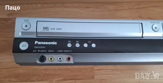 PANASONIC DMR-ES35V DVD RECORDER+VHS, снимка 2 - Плейъри, домашно кино, прожектори - 55618964