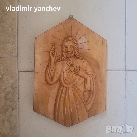 дървена икона Исус Фристос