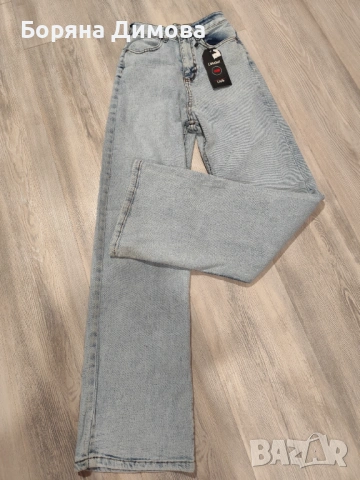 Дънки с висока талия, снимка 2 - Дънки - 54007795