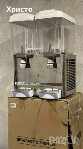 НОВА!!! Професионална охладителна машина за сокове Royal Catering RCSD-36C, 2 x 18L, 300W, снимка 3 - Други - 55496644
