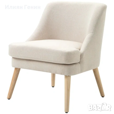 Фотьойл HOMCOM с ленен вид, снимка 10 - Дивани и мека мебел - 54187826