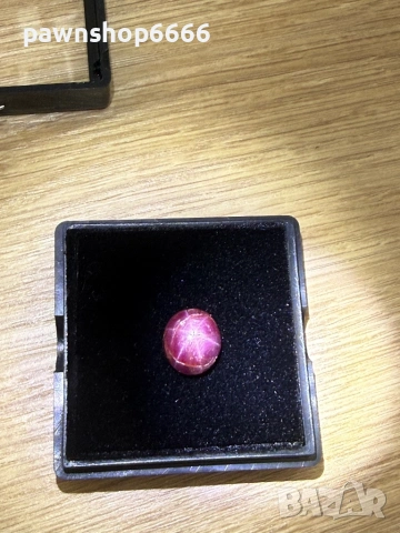 Естествен рубин със звезден ефект – 4.305 ct – Glass Filled, снимка 2 - Други - 54845572