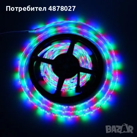 Лента с RGB LED диоди и дистанционно управление 5 метра, подходяща за кухненско осветление, снимка 5 - Други стоки за дома - 55467791