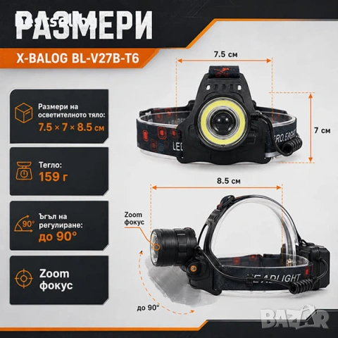 Мощен акумулаторен LED челник фенер за глава USB къмпинг лов риболов палатка велосипед бягане колело, снимка 7 - Къмпинг осветление - 24359751