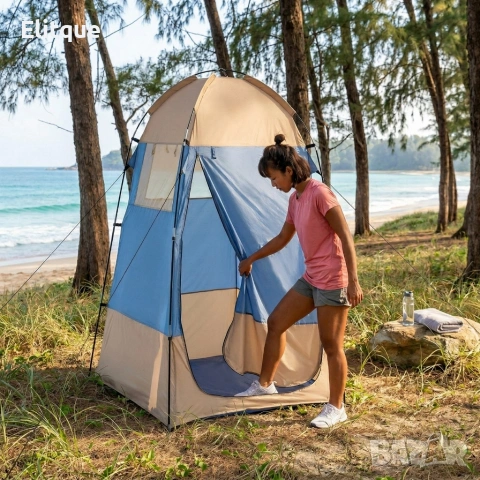 Универсална палатка за къмпинг, плаж, съблекалня или душ - 110x110x190 см, UV защита, снимка 6 - Други стоки за дома - 54196052