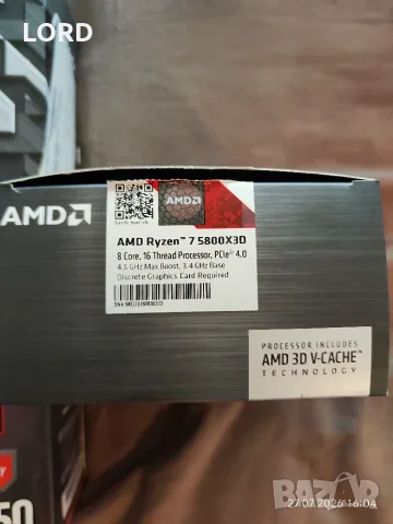 Комплект Ryzen 7 5800X3D + ASRock B450 Steel Legend, снимка 10 - Процесори - 55433358