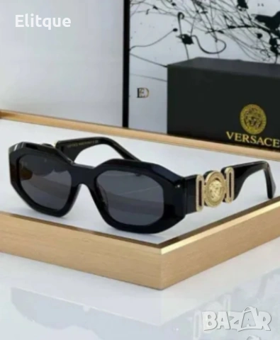 очила miu miu versace с ув защита, калъф, кутия и кърпичка на марката , снимка 12 - Слънчеви и диоптрични очила - 54401993