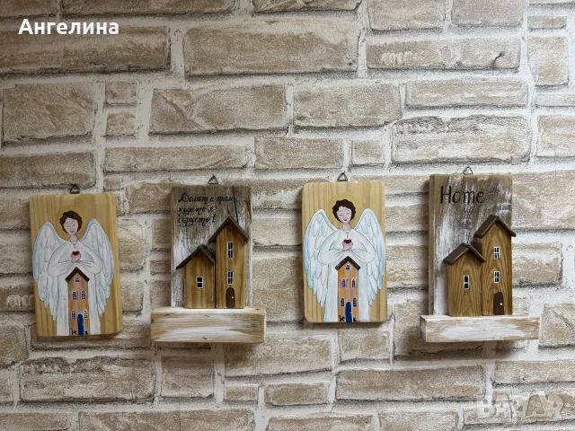 Ръчно рисуван Ангел пазител, снимка 3 - Декорация за дома - 55437167