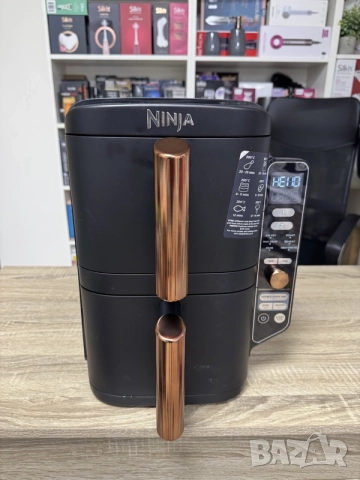 Еър фрайър Ninja Double Stack Xl 9, 5L, 2470W, снимка 7 - Фритюрници - 55574840