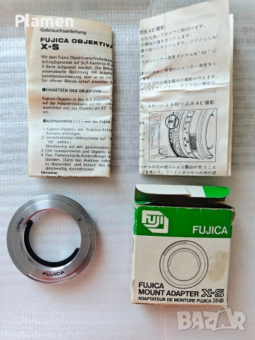 Преходник Fujica X-S (М42 обективи на Fujica X тяло), снимка 3 - Обективи и филтри - 55225015