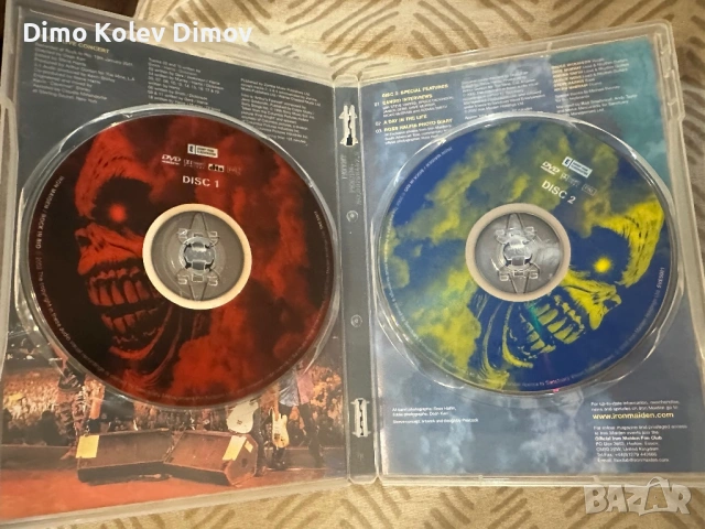 IRON MAIDEN Live in Rio DVD, снимка 2 - DVD дискове - 54764441