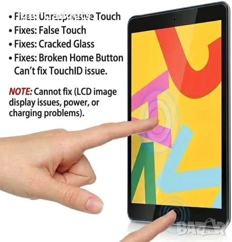 Тъчскрийн (Digitizer) за iPad 9 10.2" 2021 A2602 A2603 A2604 A2605 с Home бутон, снимка 3 - Таблети - 55407131