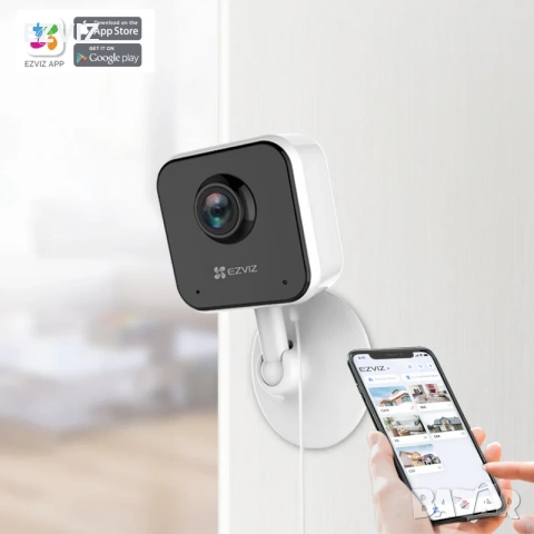 EZVIZ 2.0 Мегапиксела Wi-Fi камера с двупосочно аудио за вътрешен монтаж на марката , снимка 2 - HD камери - 55026734