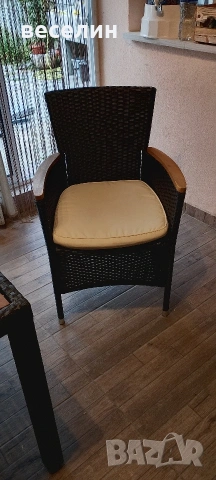 Продавам градински ратанови комплект, снимка 2 - Градински мебели, декорация  - 54204507