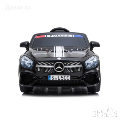 Ел. кола Police Mercedes SL500 черна, снимка 2 - Коли, камиони, мотори, писти - 55264997