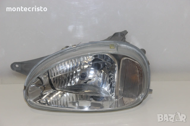 ✔️НОВ ляв фар Opel Corsa B (1997-2000г.) прозрачно стъкло Опел Корса Б / 1216486 / 90444784, снимка 3 - Части - 54416645