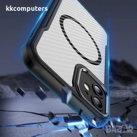 Калъф Defender Carbon MagSafe / Черен / за iPhone 17 Air 6.6 и Протектор, снимка 3 - Калъфи, кейсове - 54379151
