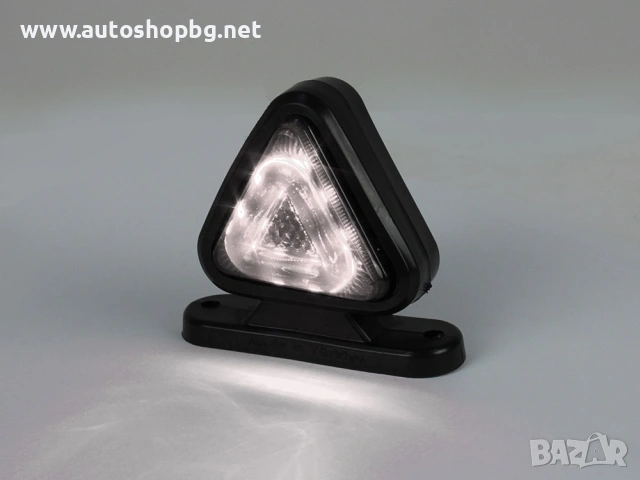 Габарит рогче 18 LED 12–24V 7 см – червено/бяло (опушен), снимка 4 - Аксесоари и консумативи - 54135620