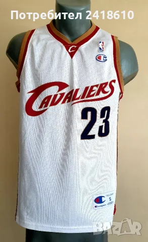 Champion NBA Cleveland Cavaliers Lebron James #23  Mens Size S НОВО! ОРИГИНАЛ! Мъжки Потник, снимка 11 - Спортни дрехи, екипи - 55443375