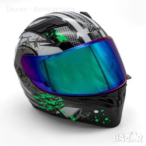 Модулна мото каска с Bluetooth хендсфри черна L и XL, снимка 5 - Аксесоари и консумативи - 54184839