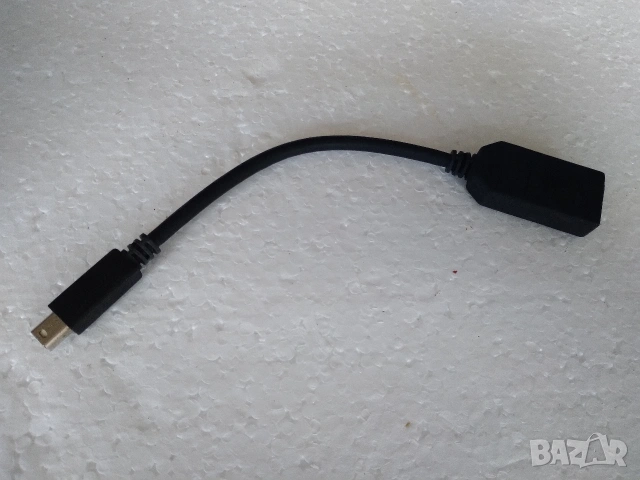 Преходник Micro DP към DP F, снимка 2 - Кабели и адаптери - 55057672