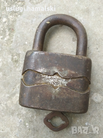 Голям стар немски катинар, снимка 3 - Антикварни и старинни предмети - 54252571