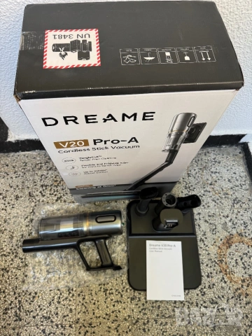 ЗА ЧАСТИ Безжична Вертикална Прахосмукачка Dreame V20 Pro-A 210AW със Стойка 90 мин. работа, 24000Pa, снимка 3 - Прахосмукачки - 54430593