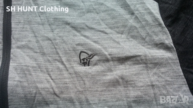 NORRONA Wool Zip Neck 89% Merino Wool размер M термо блуза 89% Мерино вълна - 2475, снимка 5 - Пуловери - 54160677