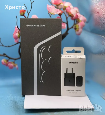 НОВ!!! Samsung Galaxy S26 Ultra, 12GB RAM, 512GB, 5G, Cobalt Violet + подарък оригинален адаптер, снимка 2 - Samsung - 55307759