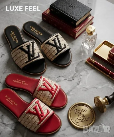 Dior ⚜️ Louis Vuitton ⚜️ Michael Kors ⚜️ Дамски Чехли ⚜️, снимка 4 - Чехли - 55363329