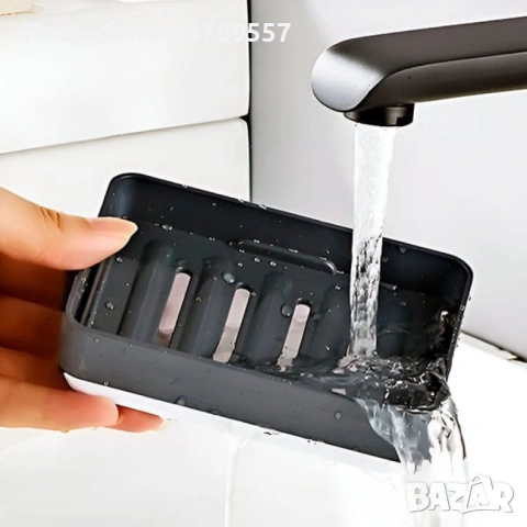 Органайзер за баня и кухня с 4 нива; Материал: ABS пластмаса и силикон; Цветове: розов, черен; Конст, снимка 4 - Аксесоари за кухня - 54207256