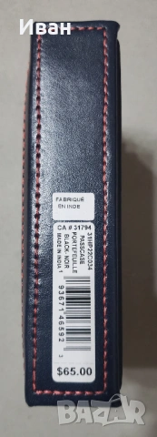 Нов, мъжки портфейл TOMMY HILFIGER – естествена кожа, снимка 3 - Портфейли, портмонета - 54378823