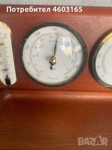 барометър термометър влагомер, снимка 8 - Антикварни и старинни предмети - 54174375