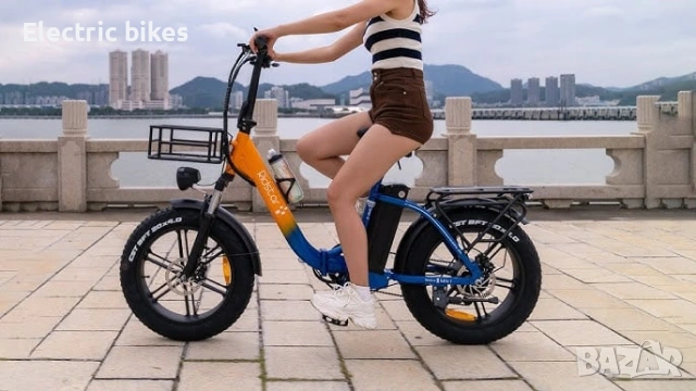 Ridstar MN-20 Сгъваем Електрически Велосипед 1000W 48V 15Ah Fat Tire, снимка 3 - Велосипеди - 55014165