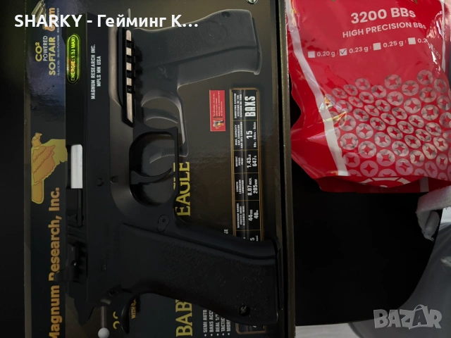айрсофт/airsoft пистолет - Airsoft CO2 Baby Desert Eagle, снимка 4 - Въздушно оръжие - 55069125