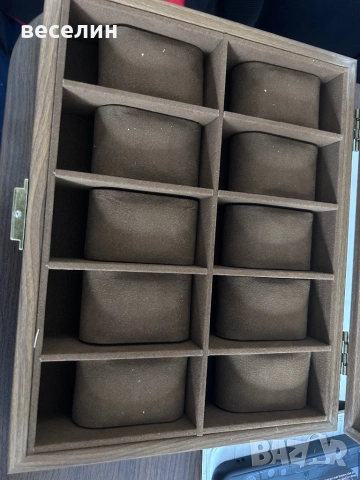 ЛУКСОЗНА ДЪРВЕНА КУТИЯ ЗА 10 ЧАСОВНИКА, снимка 3 - Други - 53974120