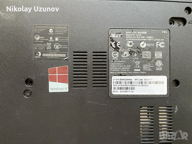 Лаптоп Acer aspire E1