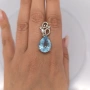 Стилен Комплект с Естествени Топази 💎, снимка 11