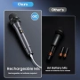 Нова Портативна караоке машина с 2 безжични микрофона Bluetooth USB AUX TF LED, снимка 4
