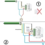 WiFi Tuya 16A Смарт контролер за ролетни щори, завеси и тенти с RF дистанционно 10323, снимка 5