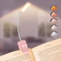 Gritin смарт LED лампа за книга с гъвкава шия, 5 нива яркост и регулиране на цветна температура, снимка 1